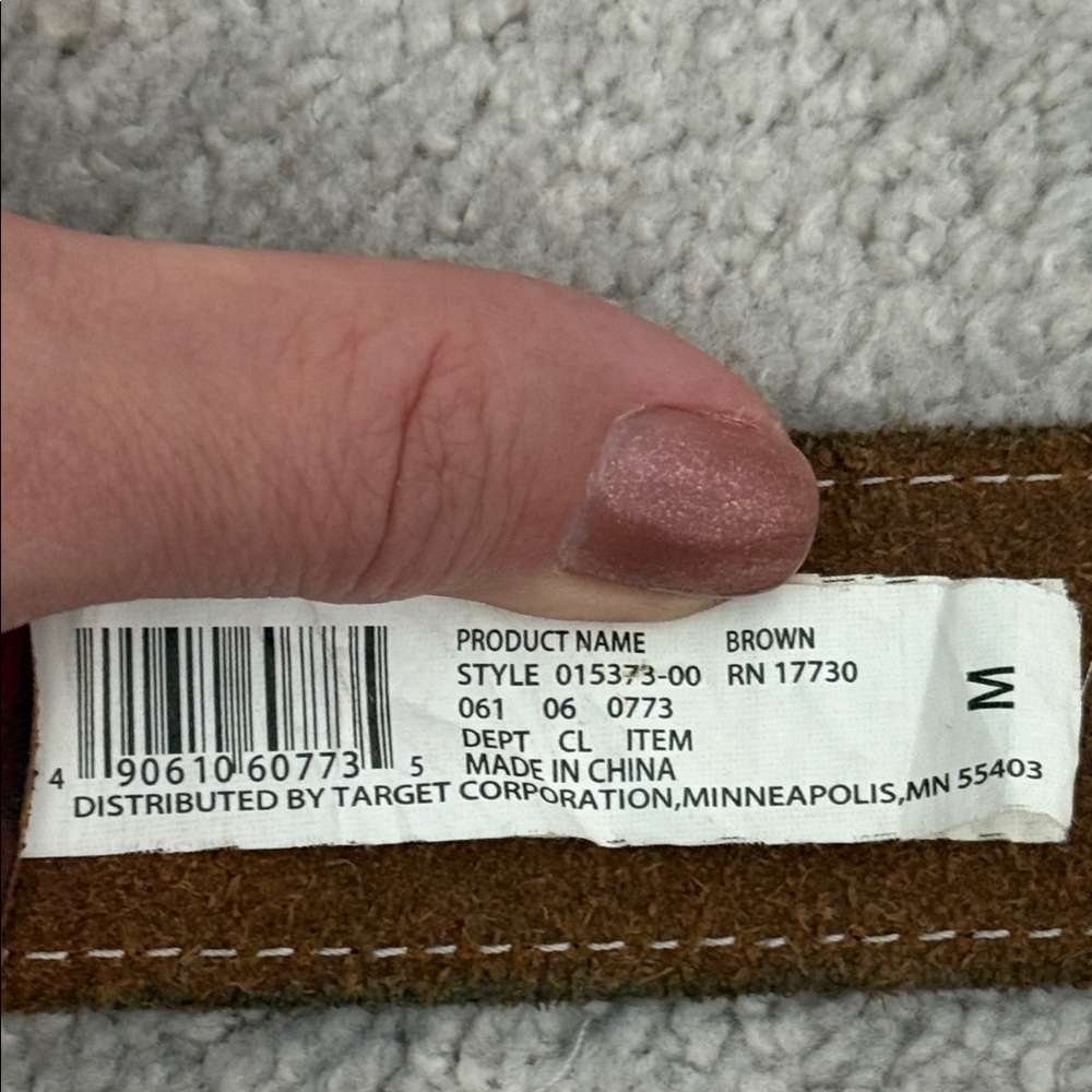 Leather M brown belt - Picture 4 of 5